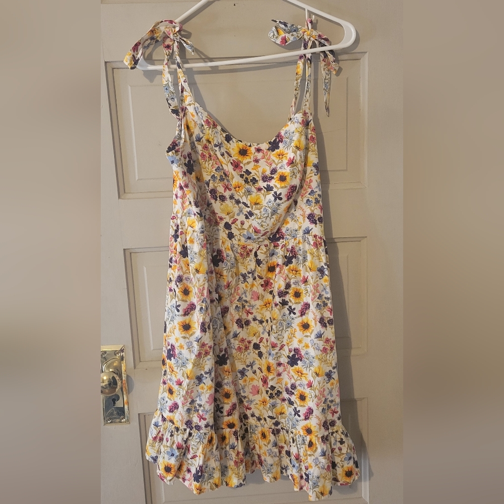 Old Navy Floral Mini Tie Cami Dress - Women's Size L